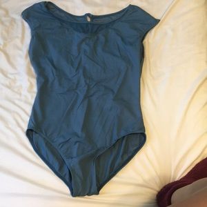 Blue dance leotard